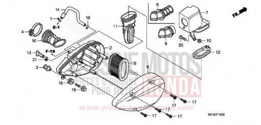 FILTRE A AIR VT750C8 de 2008